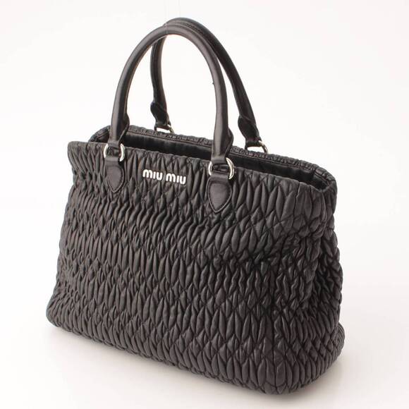 Miu Miu Handbags - Miu Miu Handbag Nappa Crystal Black